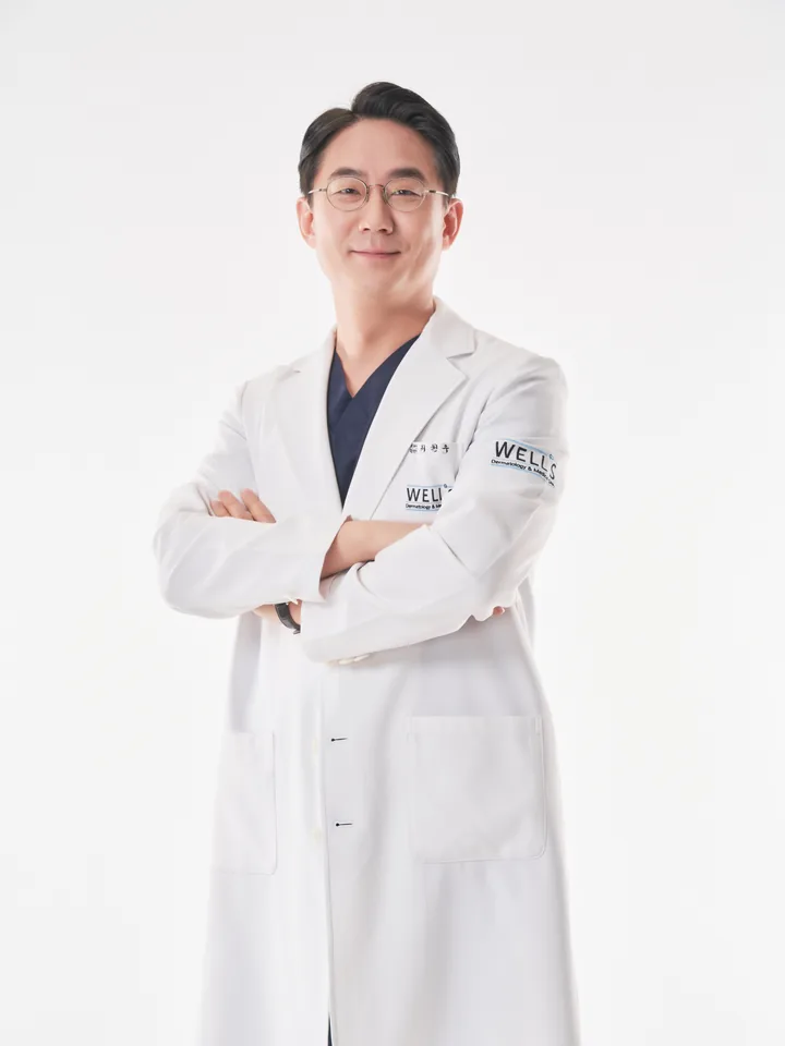 Dr. Won Woo Choi, board-certified dermatologist (M.D., Ph.D., Seoul National University) at Wells Clinic